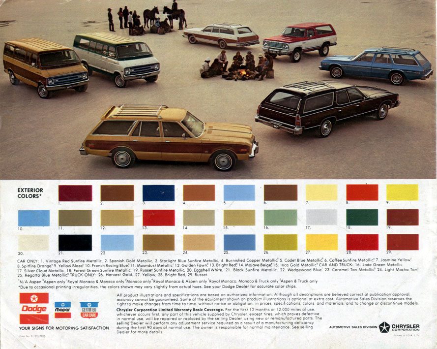 1977 Dodge Wagons Brochure Page 7